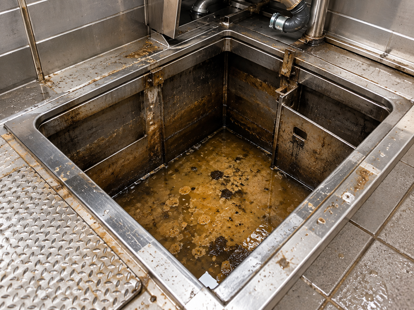 Commercial grease trap
